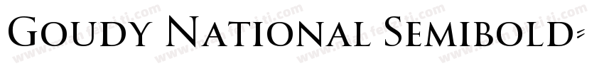 Goudy National Semibold字体转换